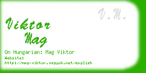 viktor mag business card